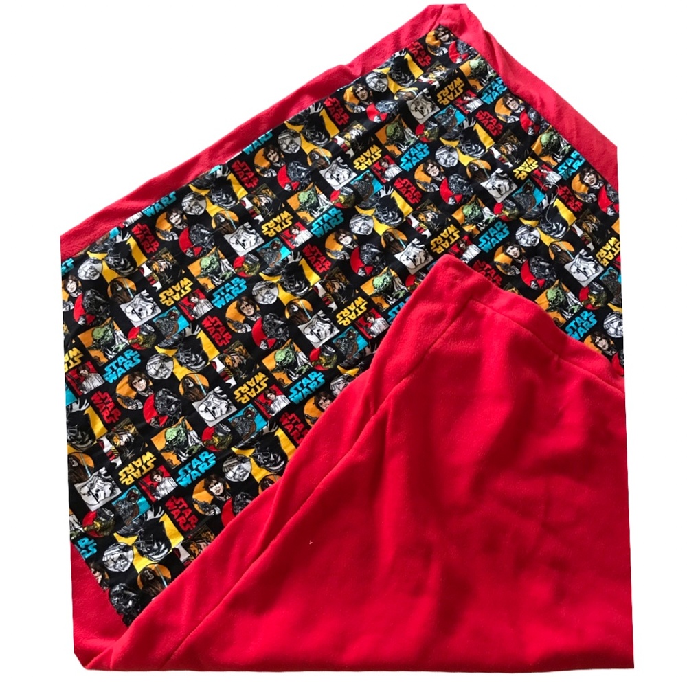 Handmade Star Wars lap blanket